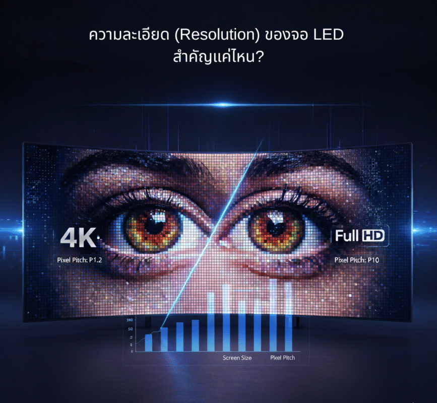 ความละเอียด (Resolution) ของจอ LED สำคัญแค่ไหน?