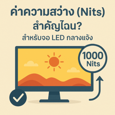 ความสว่างจอLED