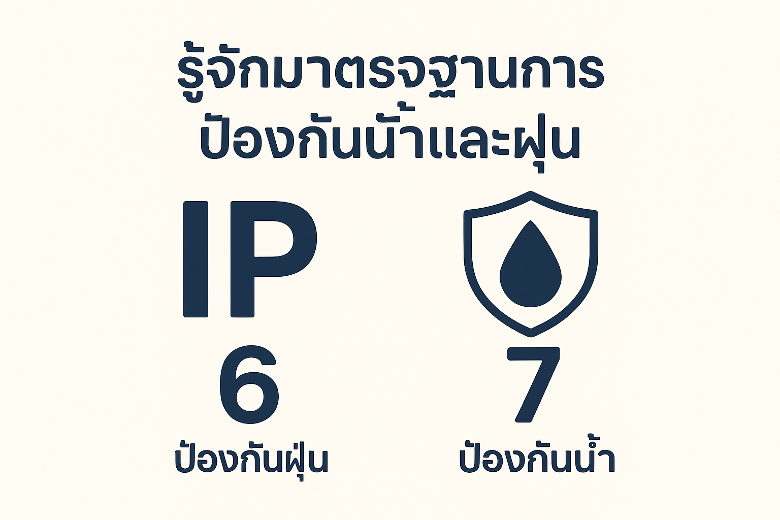 รู้จักมาตรฐานการป้องกันน้ำและฝุ่น (IP Rating)