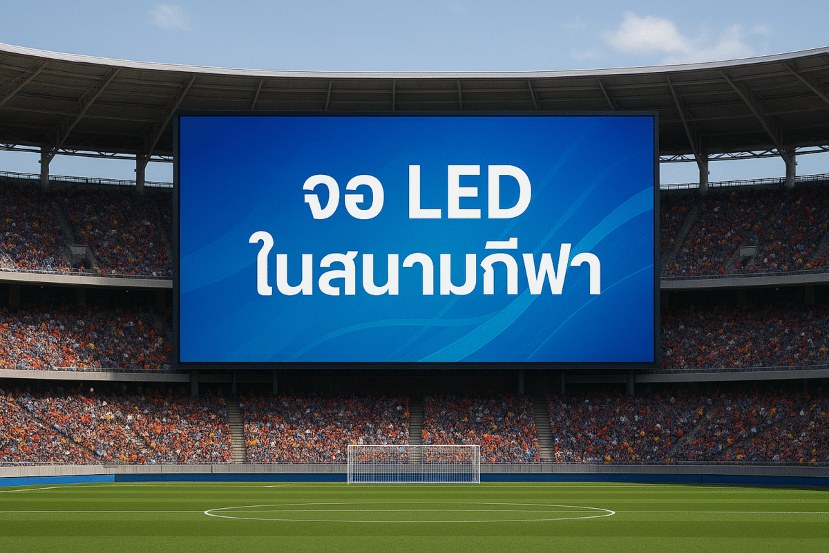 จอ LED ในสนามกีฬา: ไม่ใช่แค่สกอร์บอร์ด แต่คือศูนย์กลางความบันเทิง