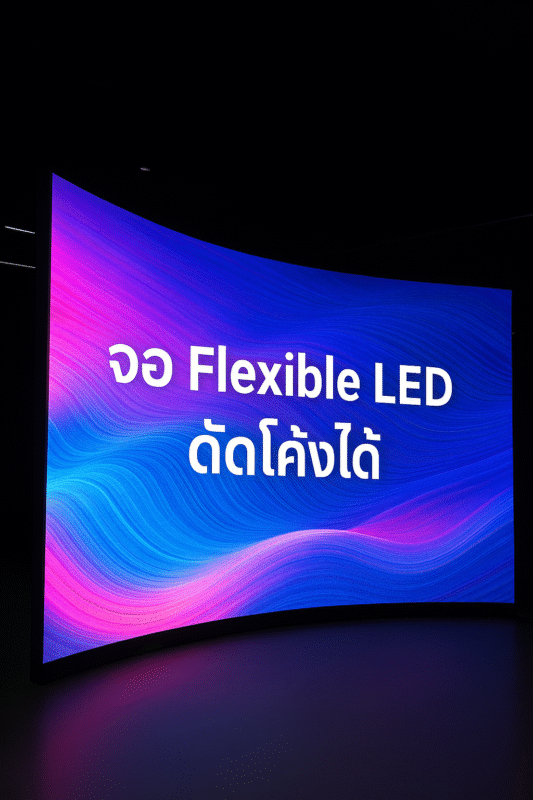 เมื่อจอ LED ไม่ได้มีแค่สี่เหลี่ยม! รู้จักกับจอ Flexible LED ดัดโค้งได้