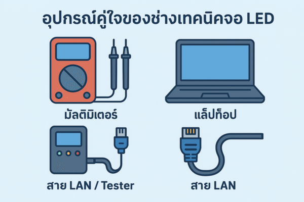 อุปกรณ์คู่ใจของช่างเทคนิคจอ LED มีอะไรบ้าง?