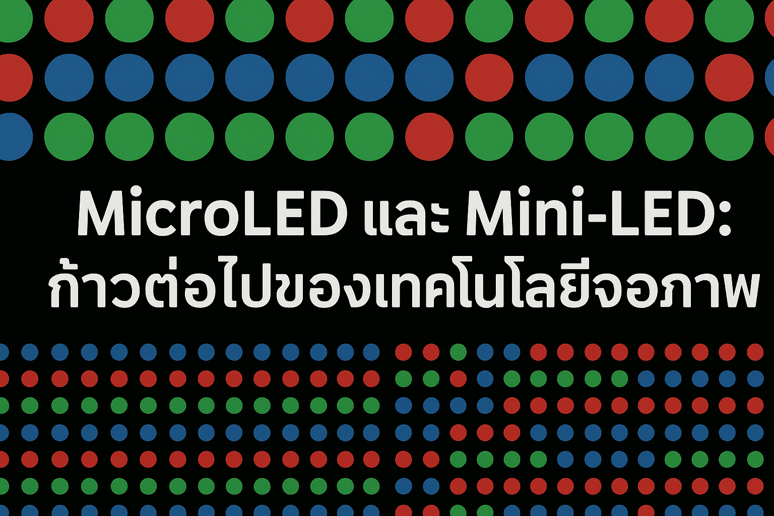 MicroLED and Mini-LED: The Next Step in Display Technology