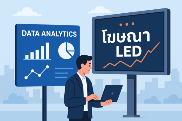 การใช้ Data Analytics ร่วมกับป้ายโฆษณา LED