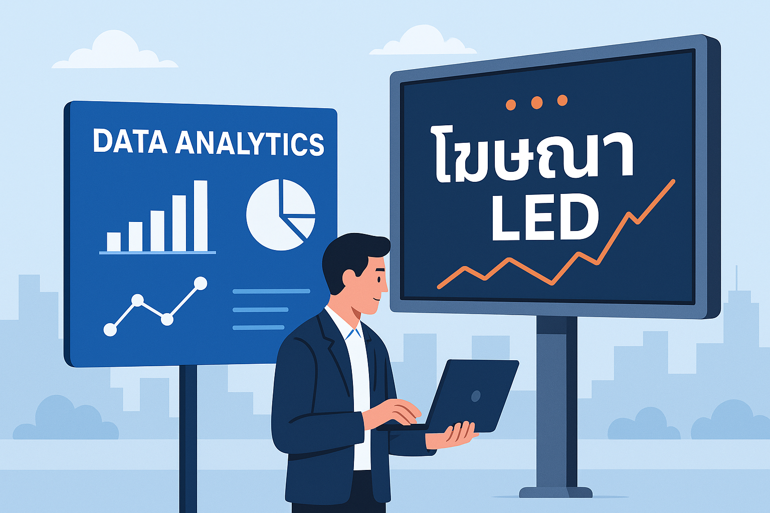 การใช้ Data Analytics ร่วมกับป้ายโฆษณา LED