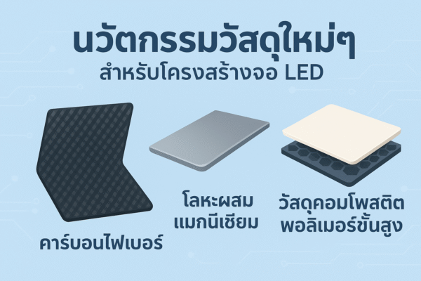 นวัตกรรมวัสดุใหม่ๆ สำหรับโครงสร้างจอ