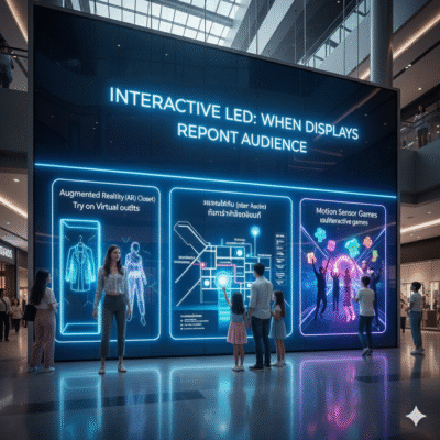 จอ LED อัจฉริยะ: เมื่อจอภาพสามารถโต้ตอบกับผู้ชมได้ (Interactive LED)