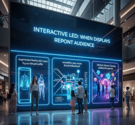 จอ LED อัจฉริยะ: เมื่อจอภาพสามารถโต้ตอบกับผู้ชมได้ (Interactive LED)