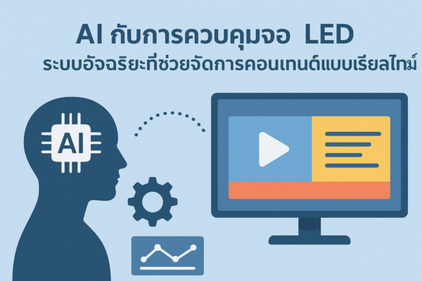 AI กับการควบคุมจอ LED – ระบบอัจฉริยะที่ช่วยจัดการคอนเทนต์แบบเรียลไทม์