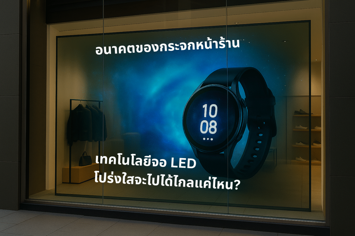 เทคโนโลยีจอ LED โปร่งใสจะไปได้ไกลแค่ไหน?