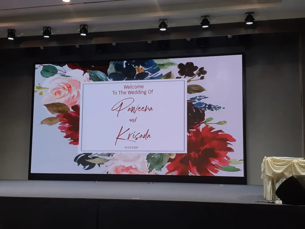 ผลงานติดตั้งจอ LED งานแต่งงาน (Wedding LED Display) ความละเอียดสูงที่ The Pago Design Hotel Phuket โดย Zeuscorp