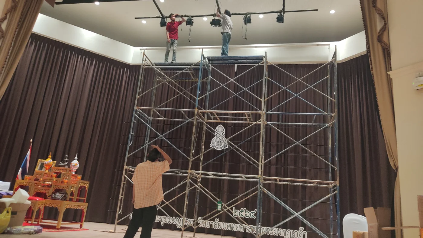 ขั้นตอนการติดตั้งและปรับจูน Digital Panel สำหรับควบคุมระบบแสงสว่างในห้องประชุม วิทยาลัยแพทยศาสตร์พระมงกุฎเกล้า